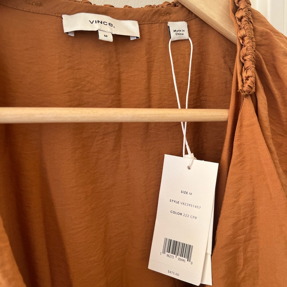 Vince Rust Midi Dress - Picture 3 of 6